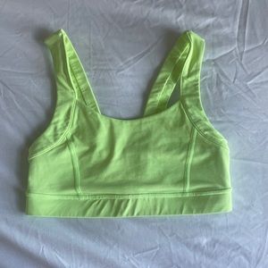 Lululemon Neon Yellow Sports Bra